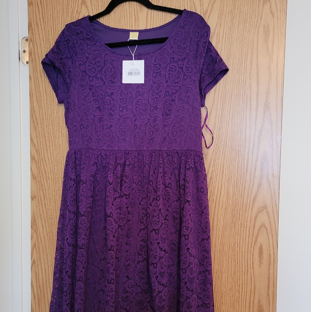XL Purple Lace Dress from Jen Clothing